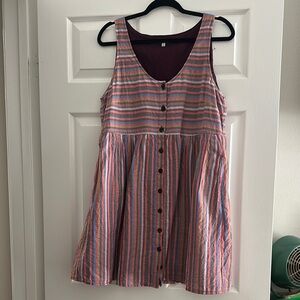 Madewell cotton striped dress